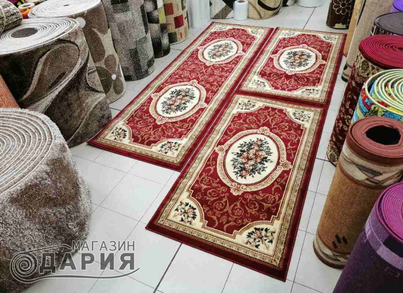 Тъкан персийски килим Blue stones 5261_red